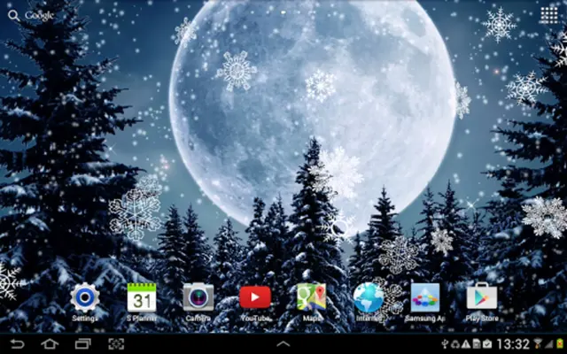 Winter Night Live Wallpaper android App screenshot 1