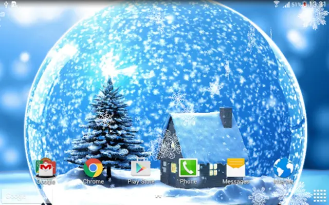 Winter Night Live Wallpaper android App screenshot 2